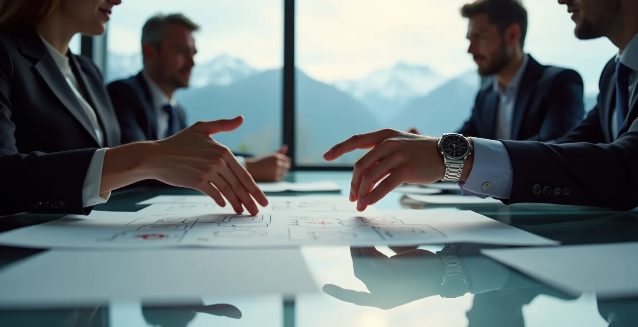 Visualisierung eines schnellen Entscheidungsprozesses im Sprint-Modus in einem Schweizer Unternehmen