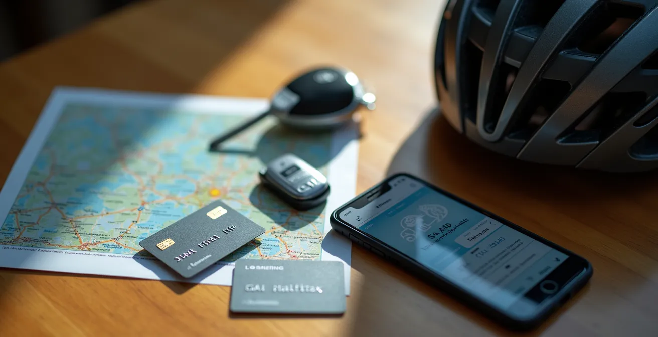 Detaillierte Visualisierung verschiedener Mobilitätsoptionen für Schweizer Pendler