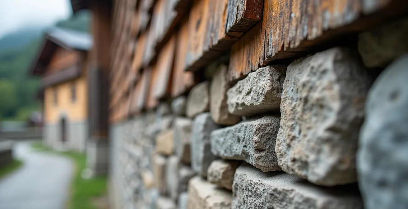 Architektonische Vielfalt zeigt kulturelle Einflüsse der Nachbarländer in verschiedenen Schweizer Regionen