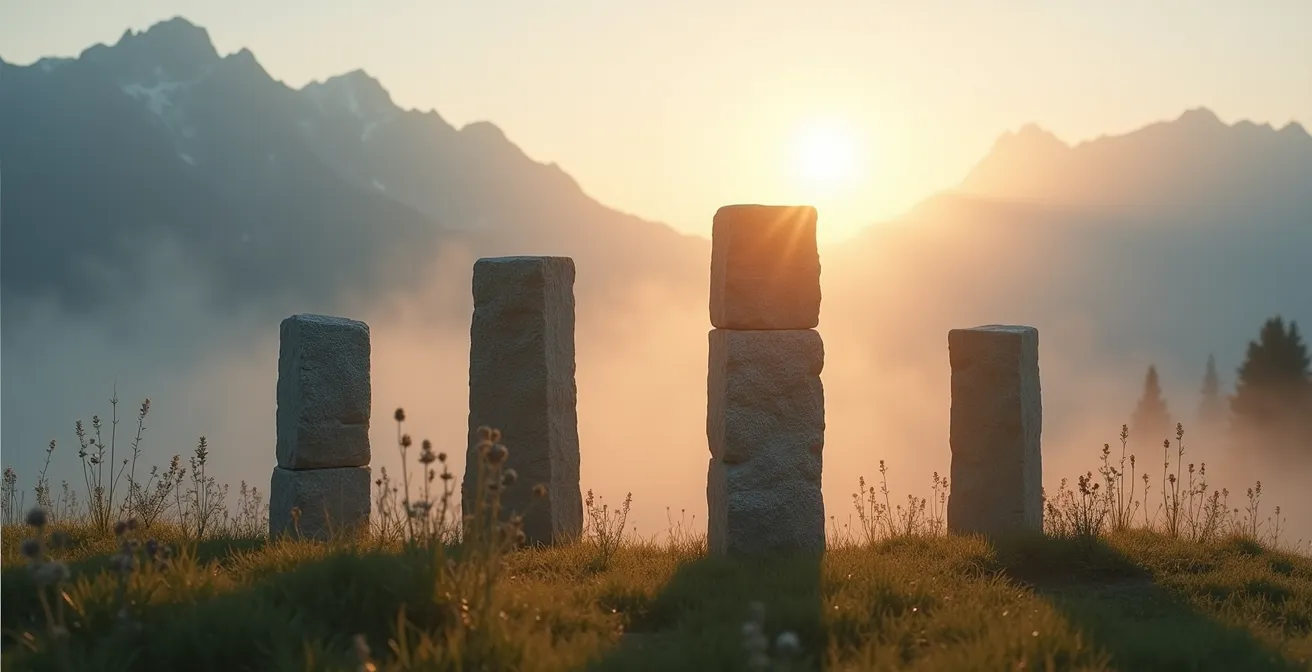 Visualisierung des Schweizer Resilienz-Portfolios mit vier Säulen für persönliche Krisenvorsorge