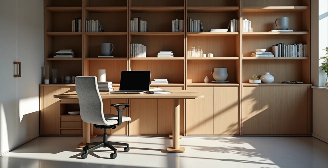 Schweizer Wohnzimmer mit USM Möbeln und Vitra Stühlen vereint Funktion und Ästhetik