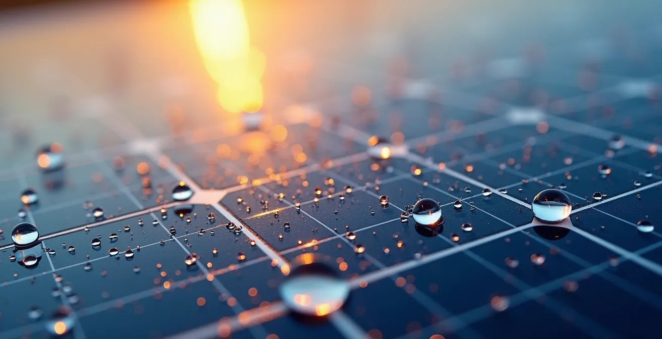 Makroaufnahme von Schweizer Innovationstechnologie mit Fokus auf nachhaltige Materialien