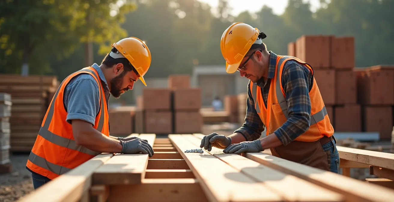 Rückbaufreundliche Konstruktion mit lösbaren Verbindungen für zukünftige Materialwiederverwendung